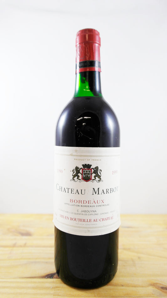 Vin Année 1990 Château Marbot Jabouyna
