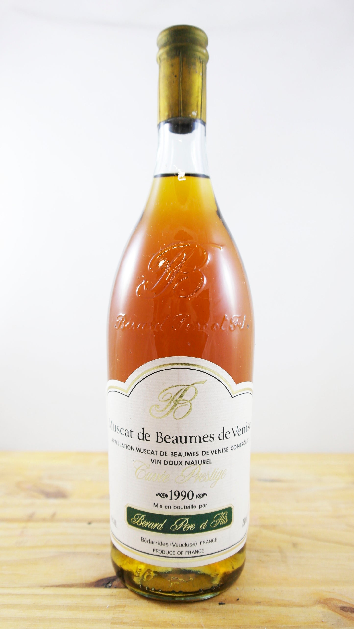 Vin Année 1990 Cuvée Prestige Muscat de Beaumes de Venise