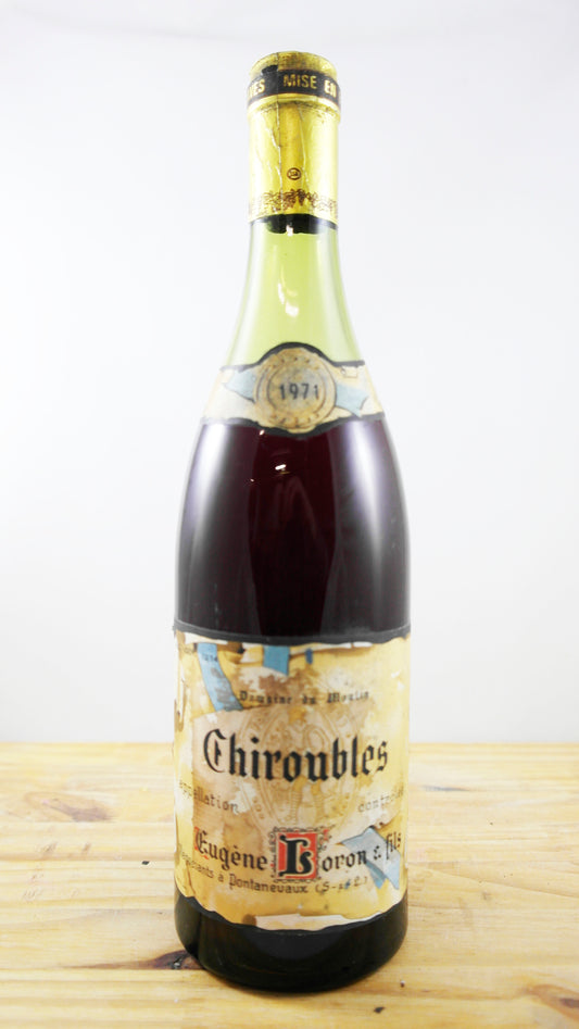 Vin Année 1971 Domaine du Moulin Chiroubles