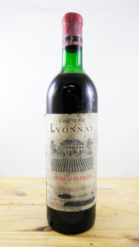Vin Année 1962 Château Lyonnat Jean Milhade