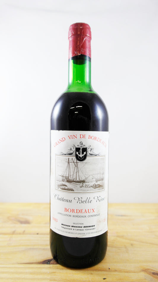 Vin Année 1983 Château Belle Rive Bernier