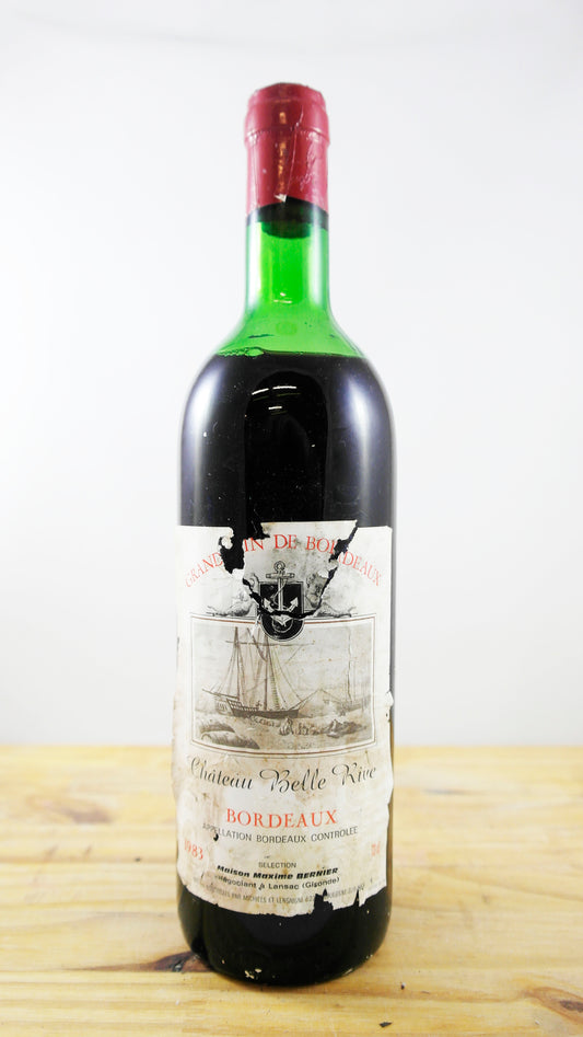 Vin Année 1983 Château Belle Rive Bernier
