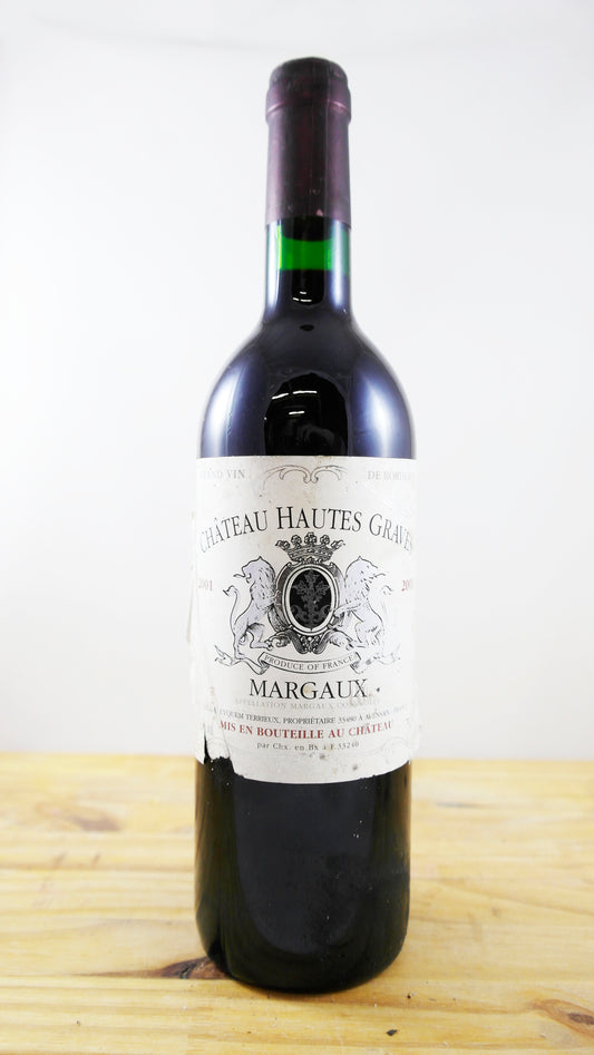 Vin Année 2001 Château Hautes Graves