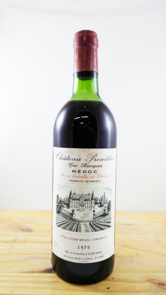 Vin Année 1979 Château Preuillac