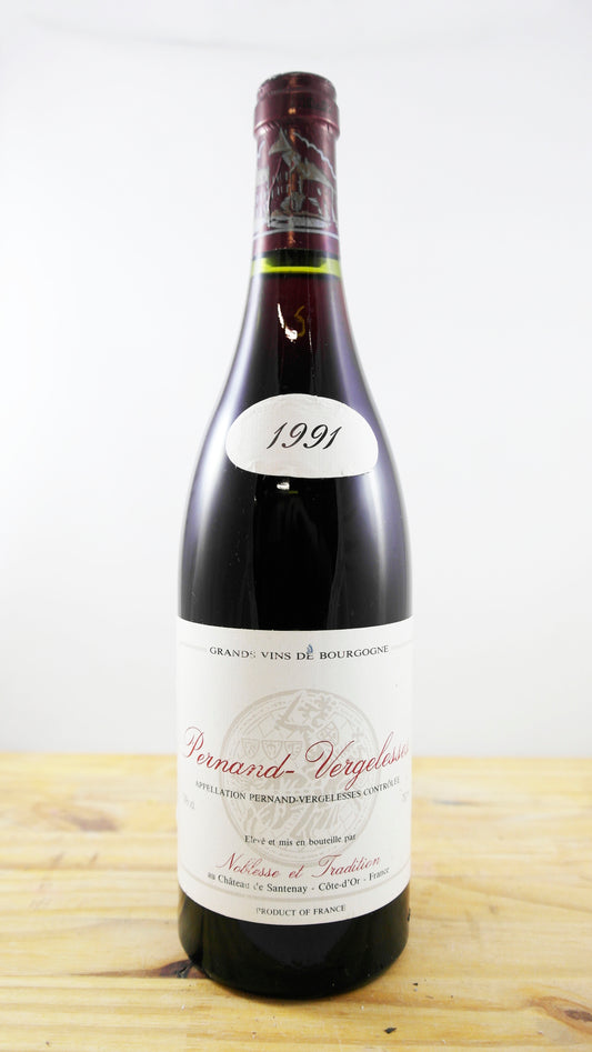 Vin Année 1991 Pernand-Vergelesses Noblesse et Tradition