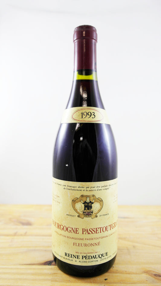 Vin Année 1993 Bourgogne Passetoutgrain Fleuronné