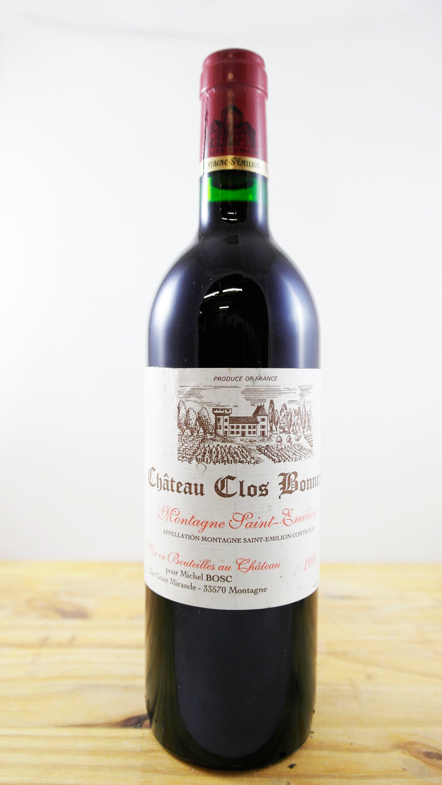 Vin Année 1993 Château Clos Bonneau