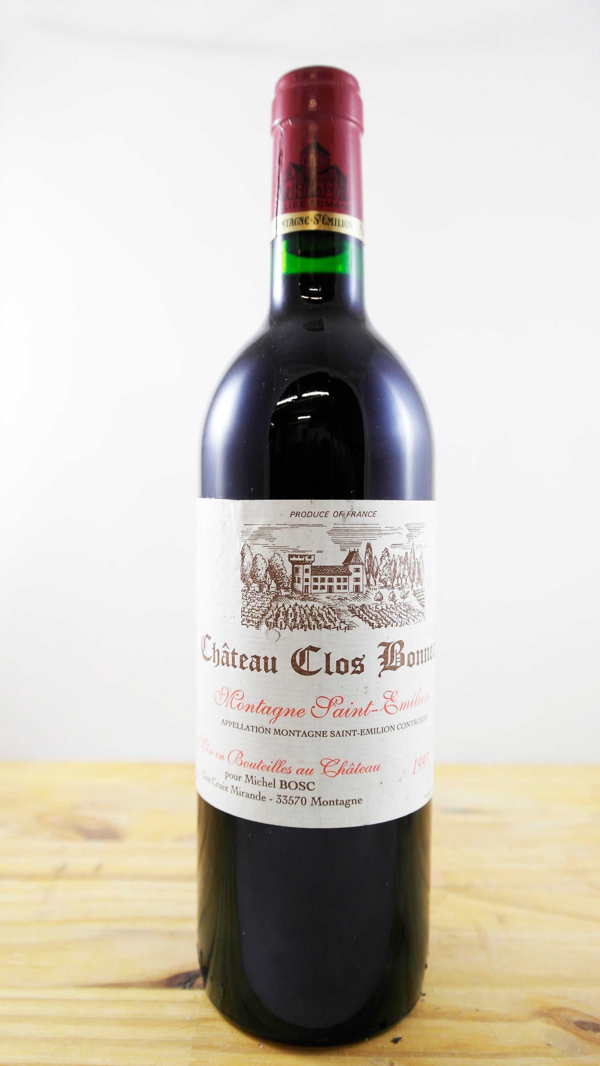 Vin Année 1993 Château Clos Bonneau