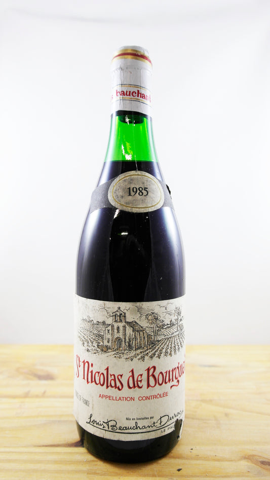 Vin Année 1985 St Nicolas de Bourgueil Beauchant Duroc