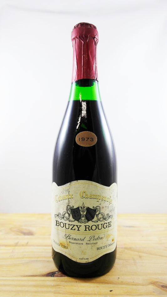 Vin Année 1973 Bouzy Rouge Bernard Ledru