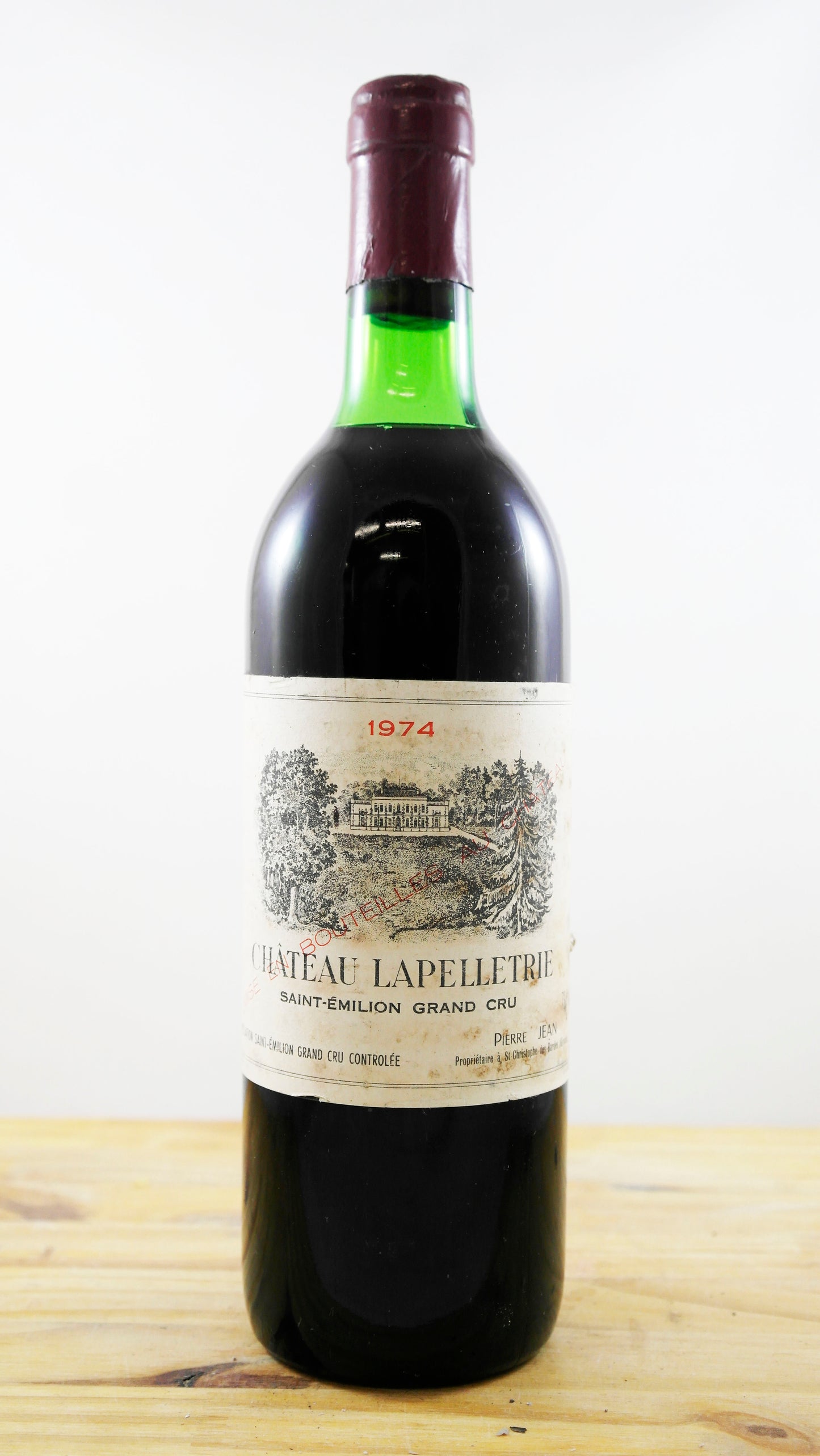 Vin Année 1974 Château Lapelletrie