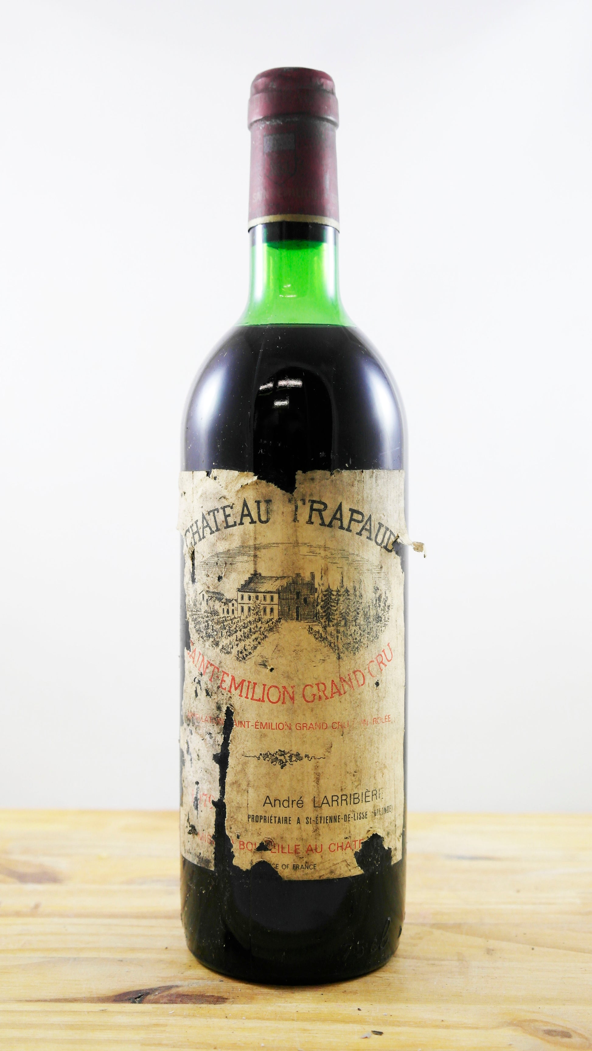 Vin Année 1979 Château Trapaud Larribière