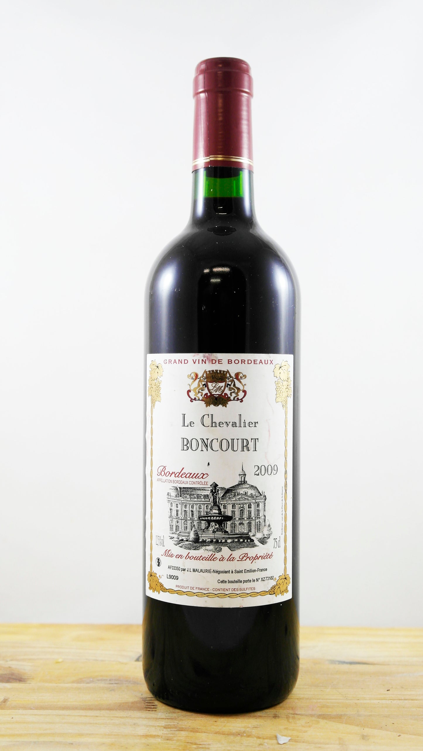 Vin Année 2009 Le Chevalier Boncourt 