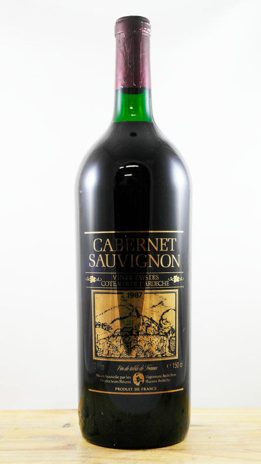 Vin Année 1987 Cabernet Sauvignon Vignerons Ardéchois