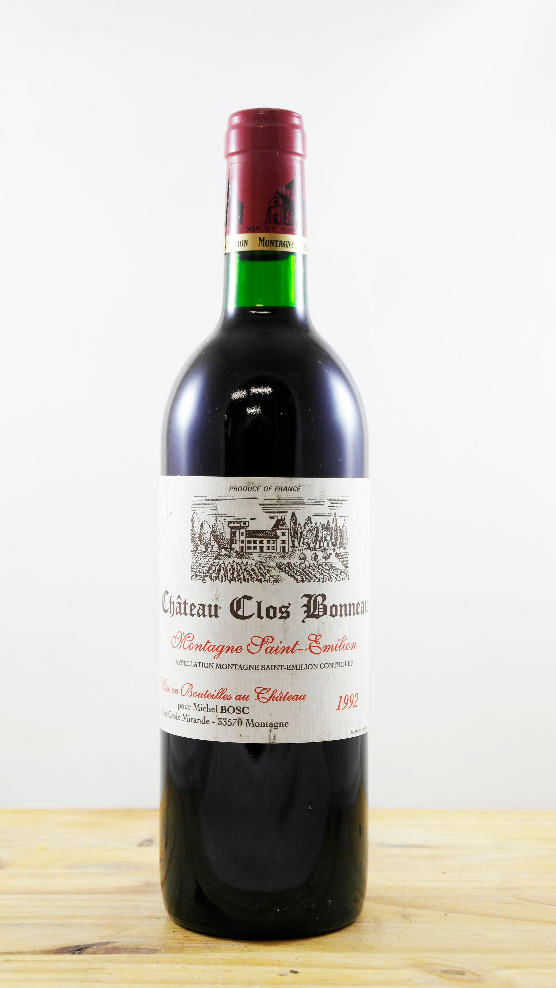 Vin Année 1992 Château Clos Bonneau