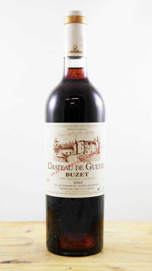 Vin Année 2002 Château de Gueyze