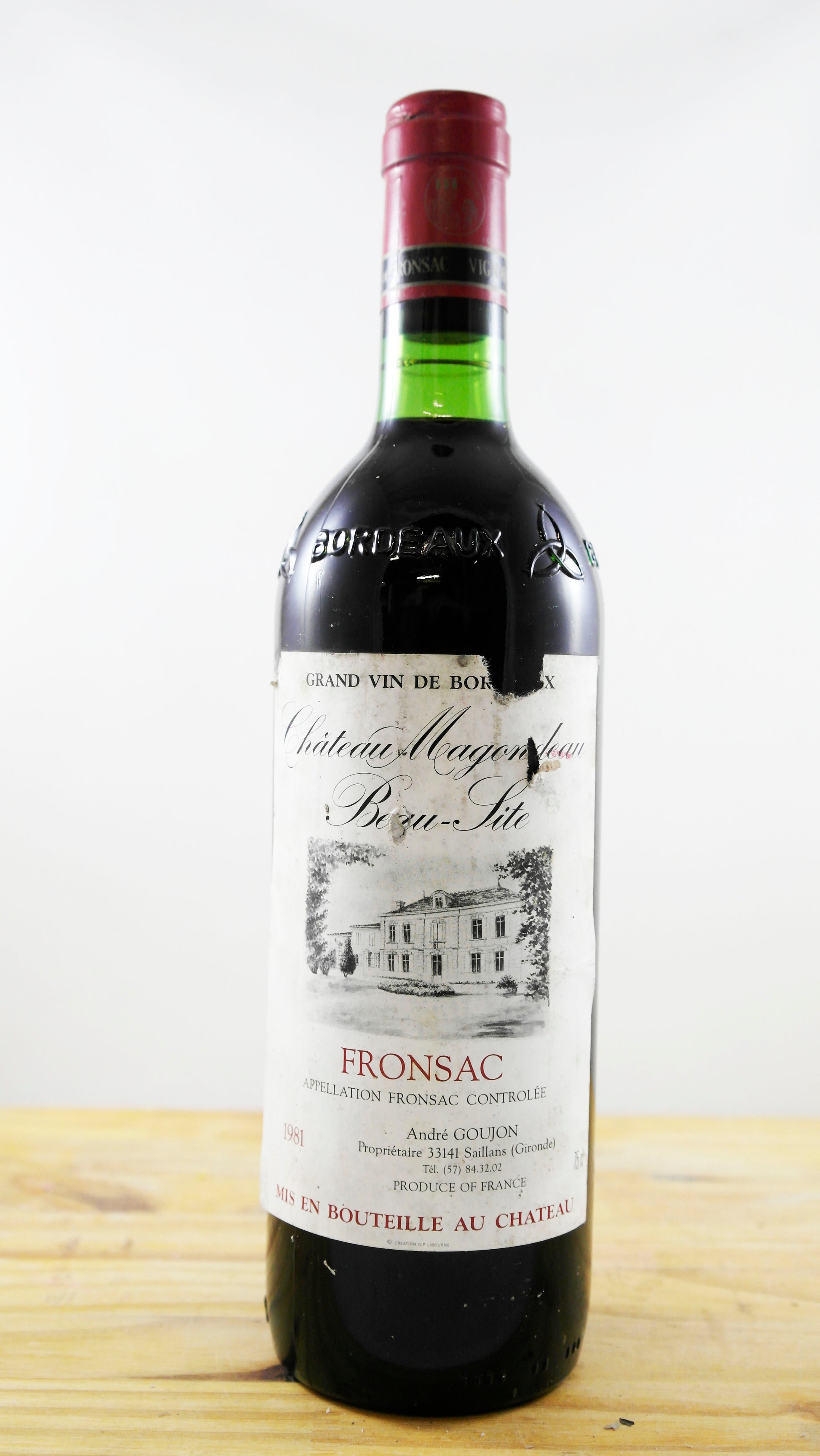 Vin Année 1981 Château Magondeau Beau-Site