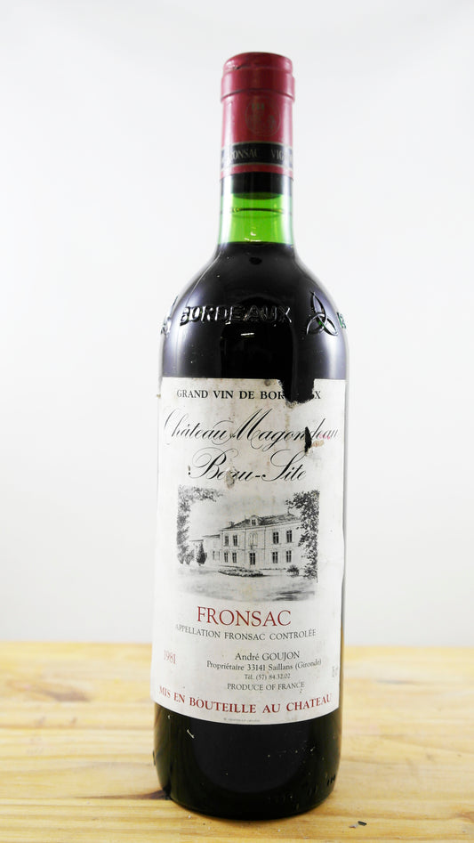 Vin Année 1981 Château Magondeau Beau-Site