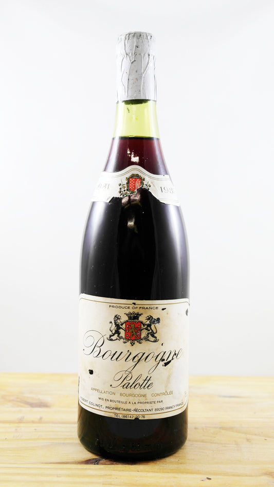 Vin Année 1981 Bourgogne Palotte