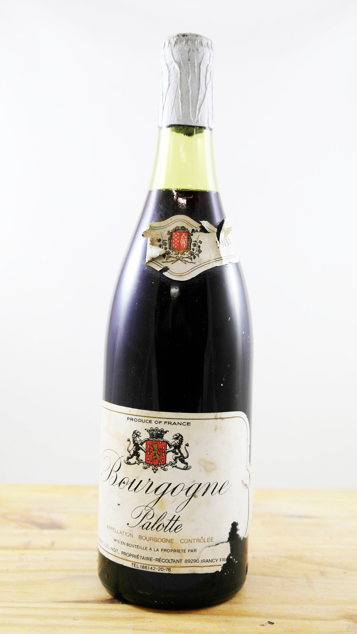 Vin Année 1981 Bourgogne Palotte