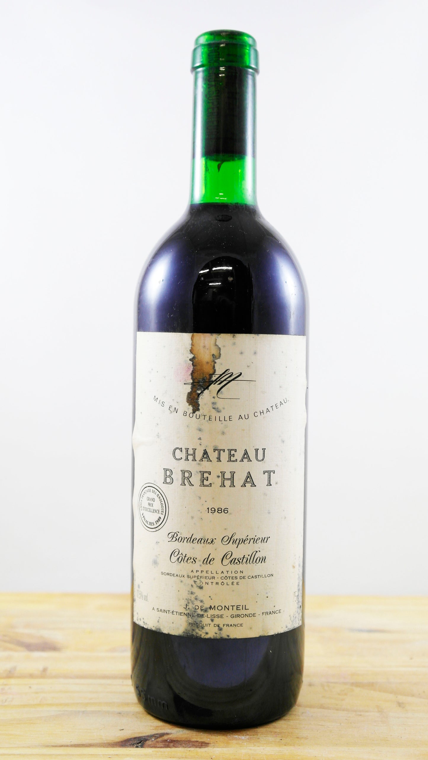 Vin Année 1986 Château Brehat Monteil