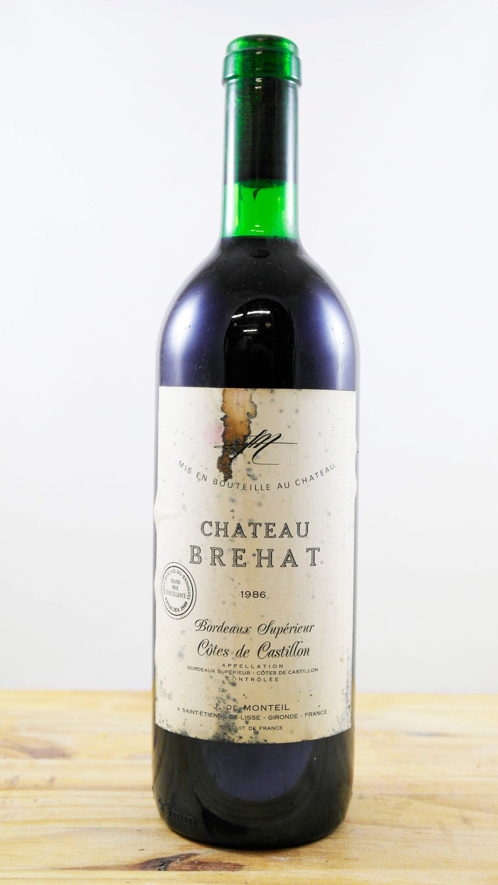Vin Année 1986 Château Brehat Monteil