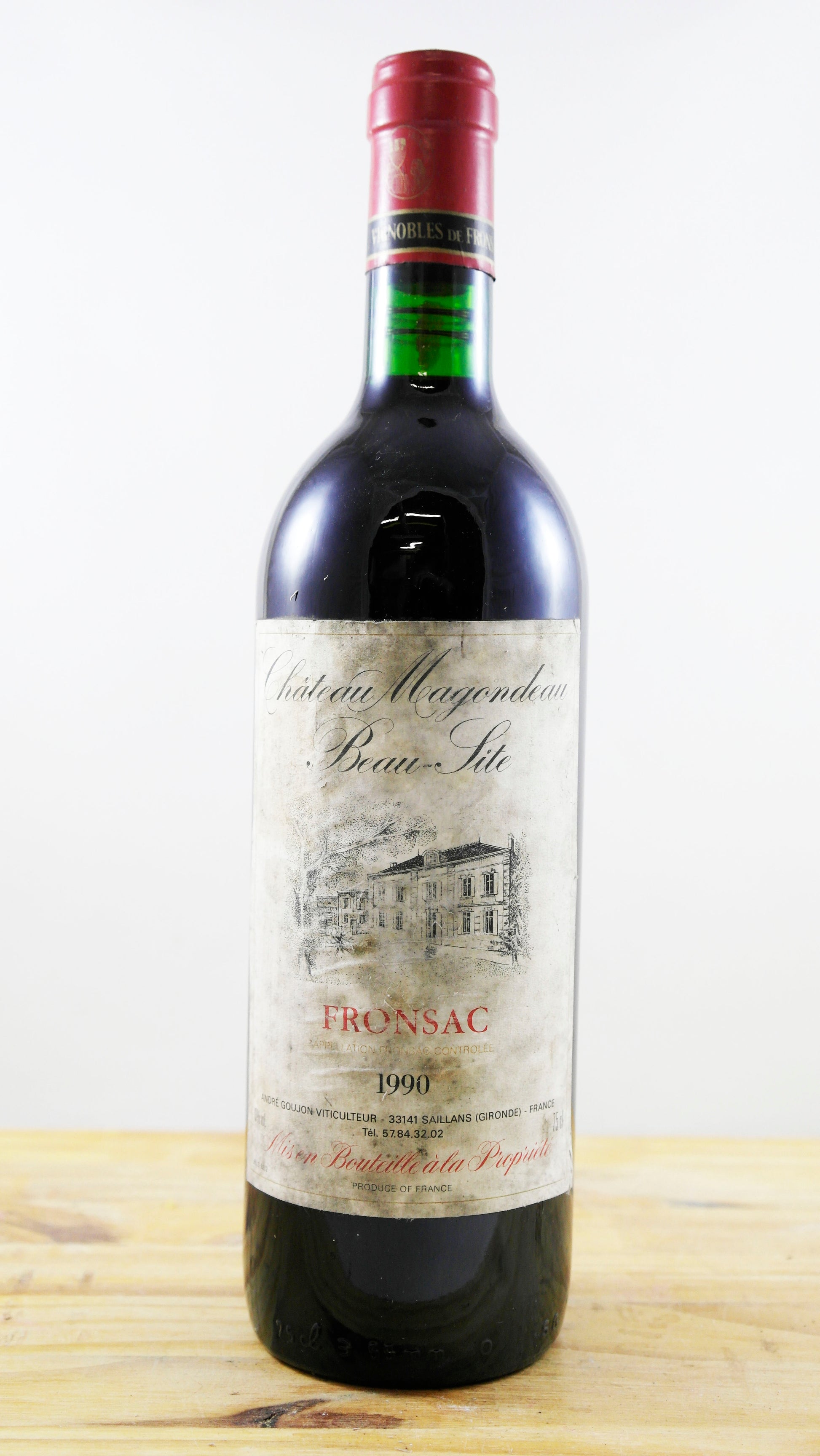 Vin Année 1990 Château Magondeau Beau-Site