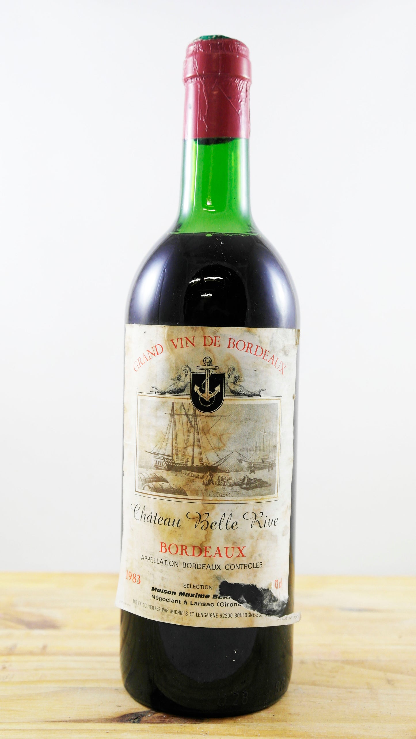 Vin Année 1983 Château Belle Rive Bernier