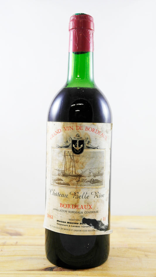 Vin Année 1983 Château Belle Rive Bernier