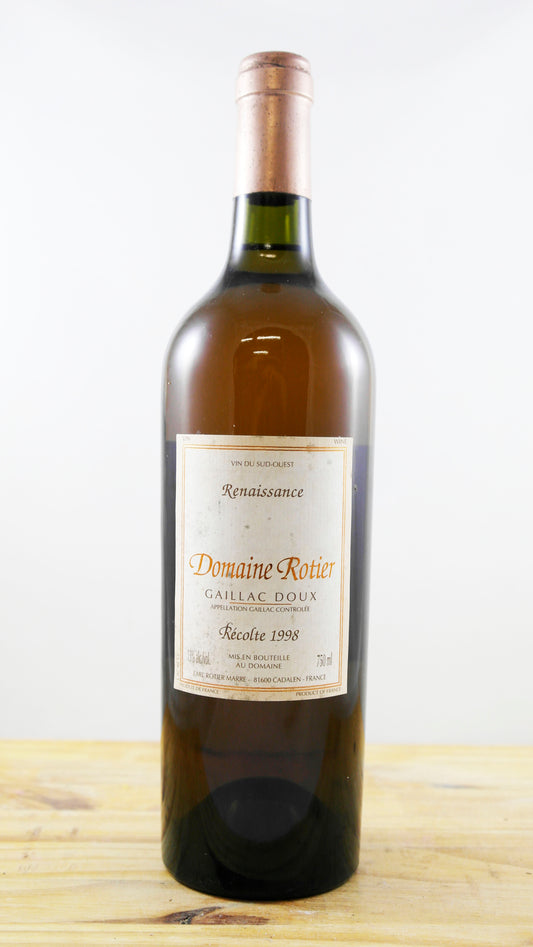 Vin Année 1998 Domaine Rotier Gaillac Doux