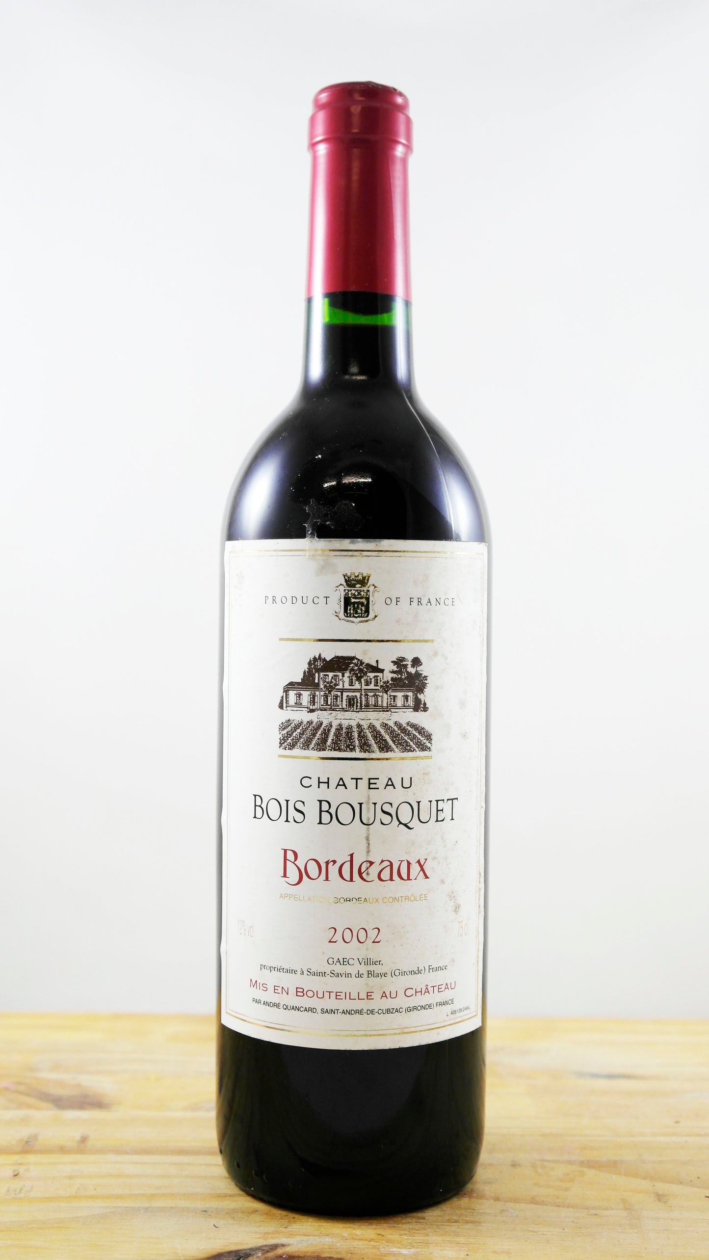 Vin Année 2002 Château Bois Bousquet Gaec