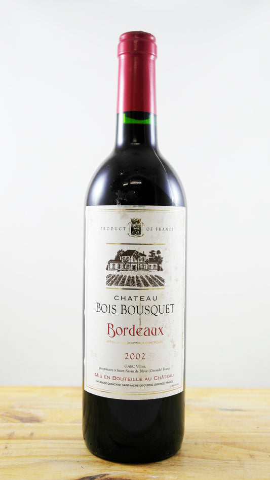 Vin Année 2002 Château Bois Bousquet Gaec