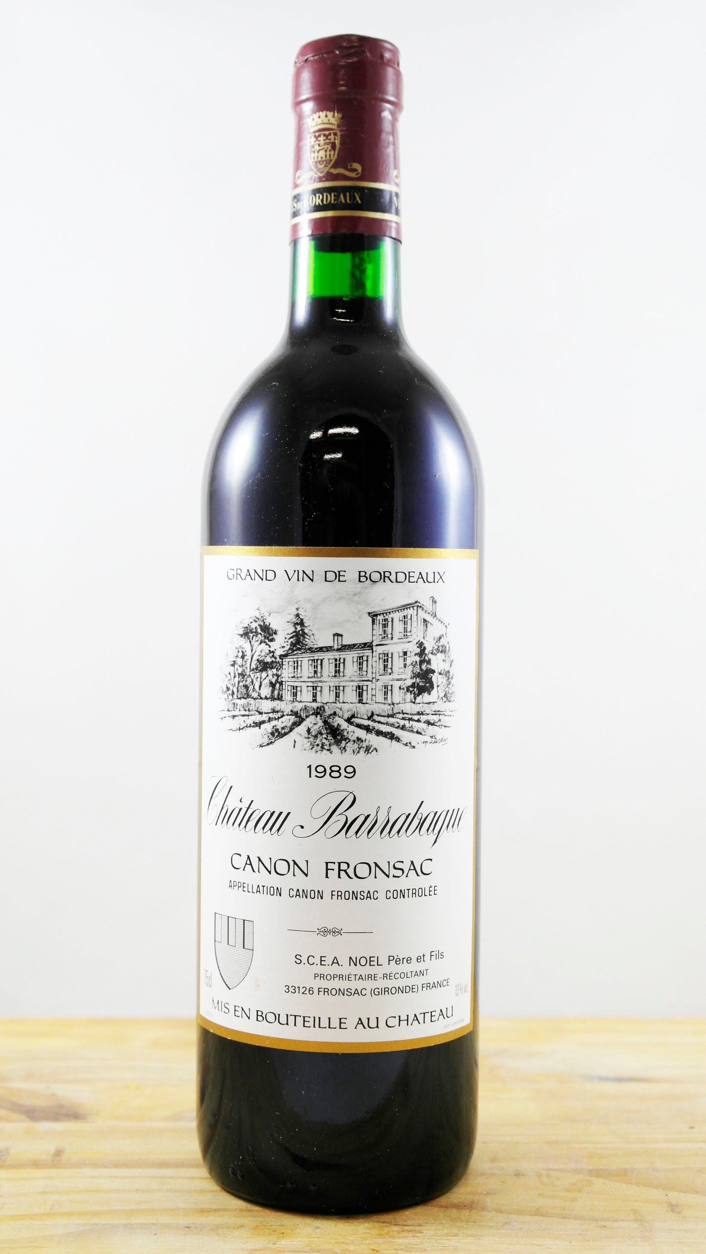 Vin Année 1989 Château Barrabaque Noël Père & Fils