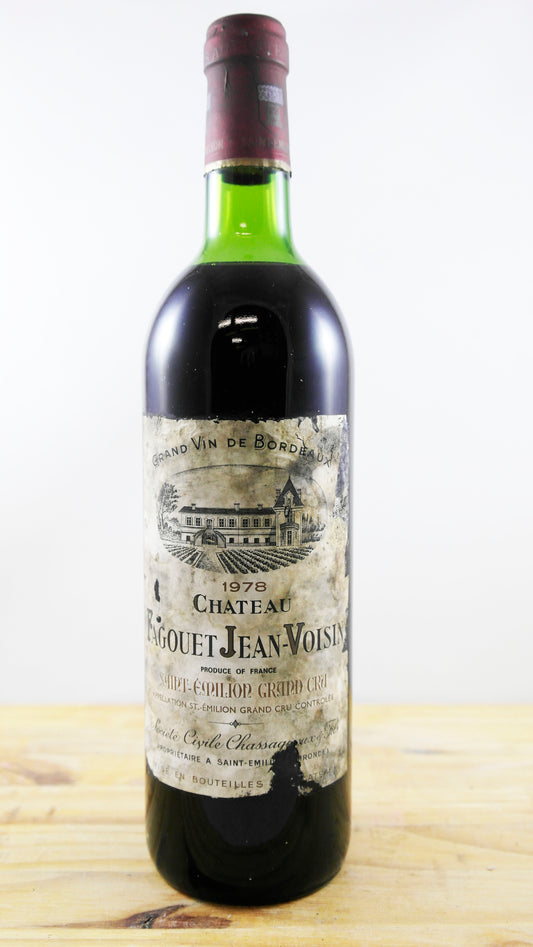 Vin Année 1978 Château Pagouet Jean Voisin