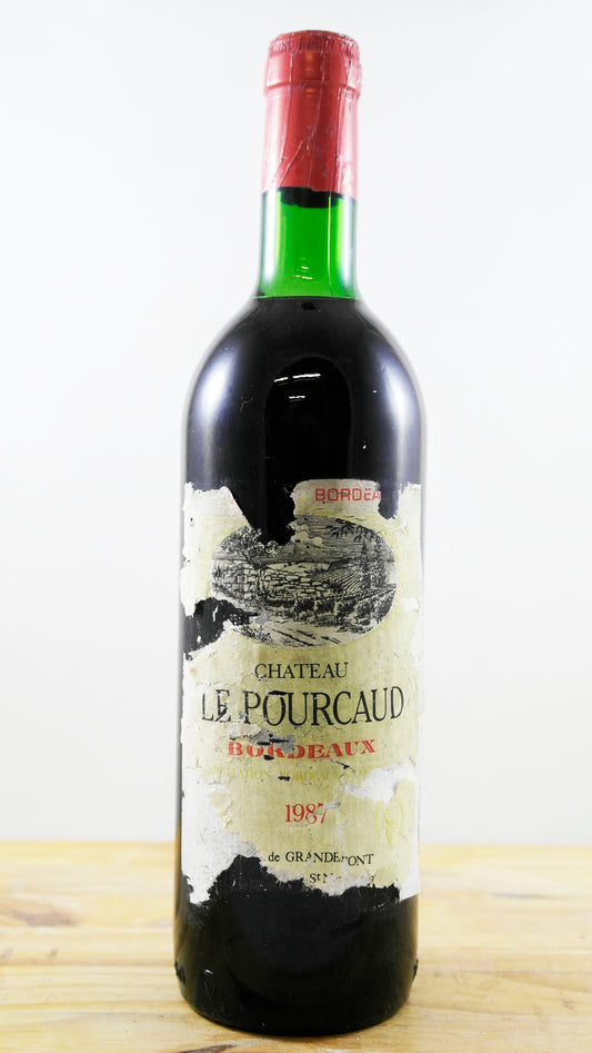 Vin Année 1987 Château Le Pourcaud