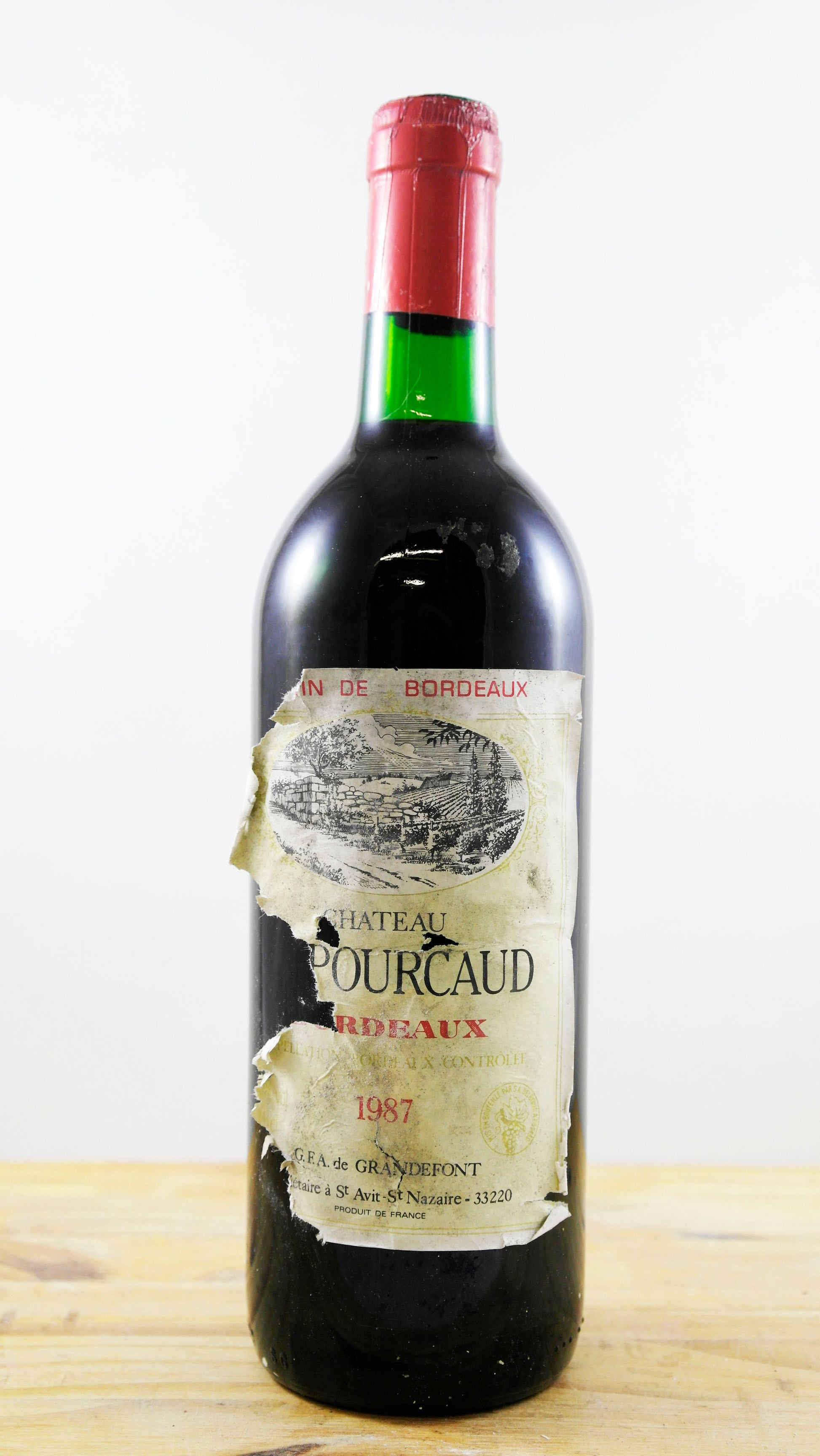 Vin Année 1987 Château Le Pourcaud