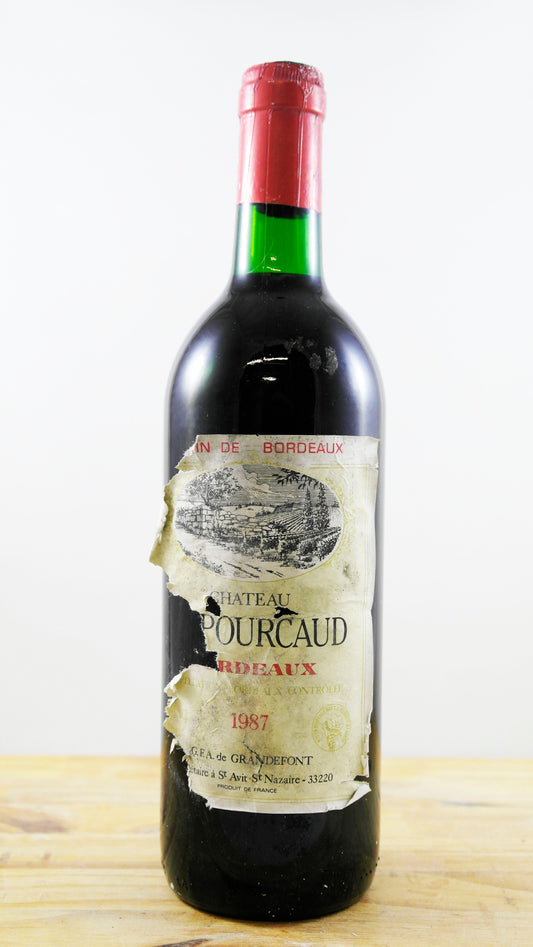 Vin Année 1987 Château Le Pourcaud