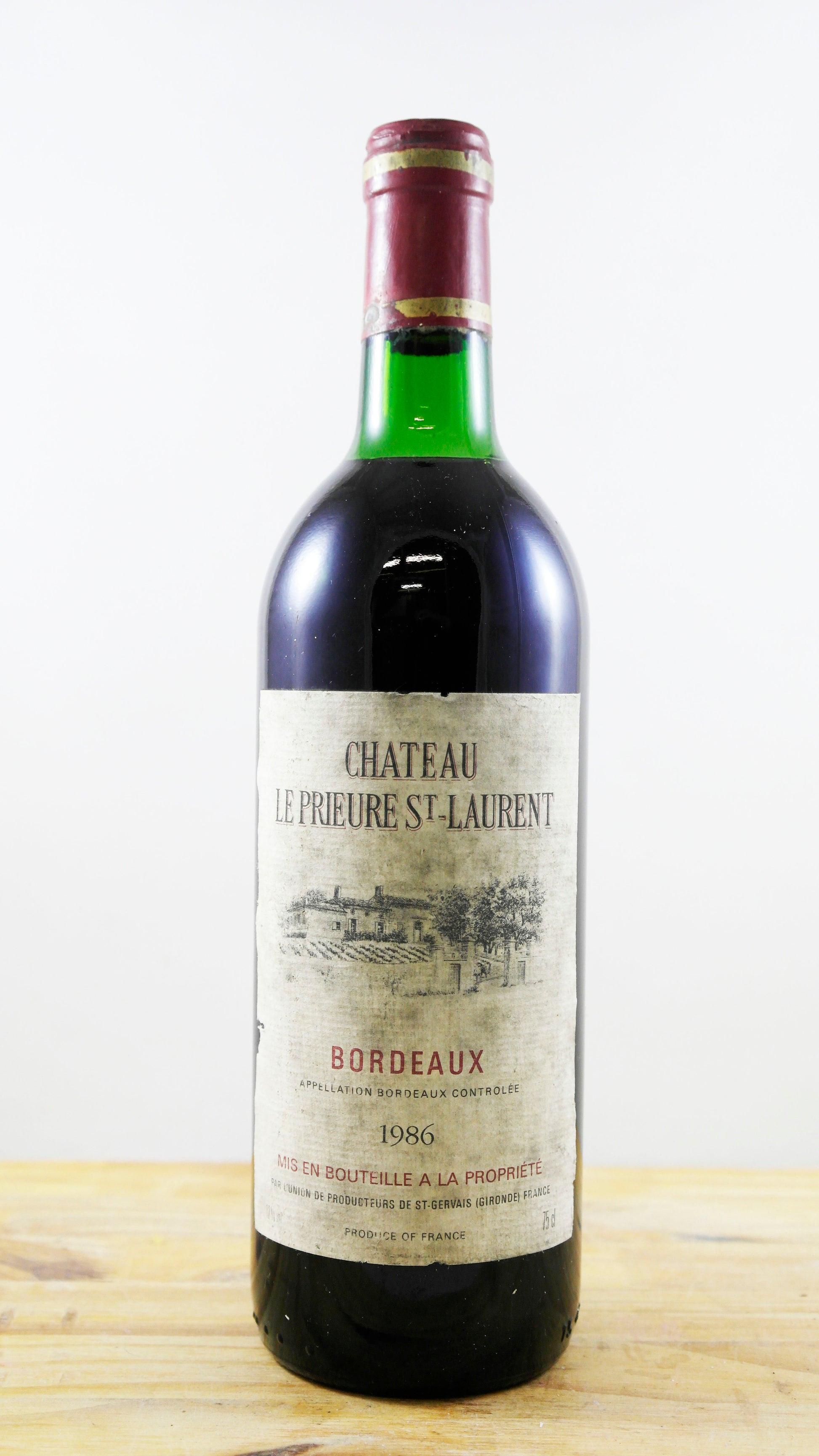 Vin Année 1986 Château Le Prieure St-Laurent