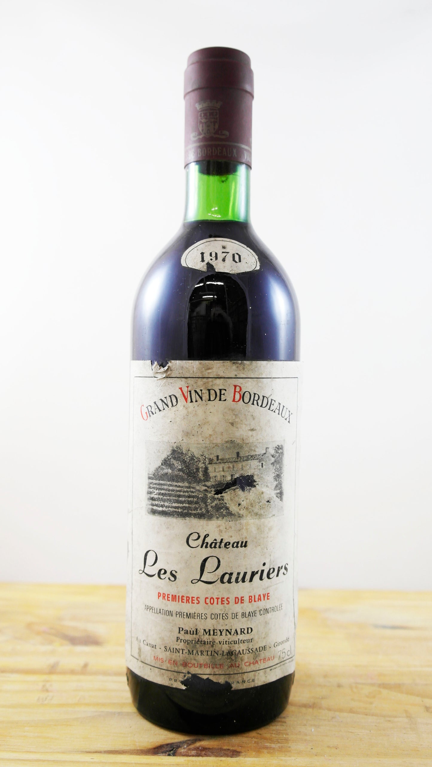Vin Année 1970 Château Les Lauriers Meynard