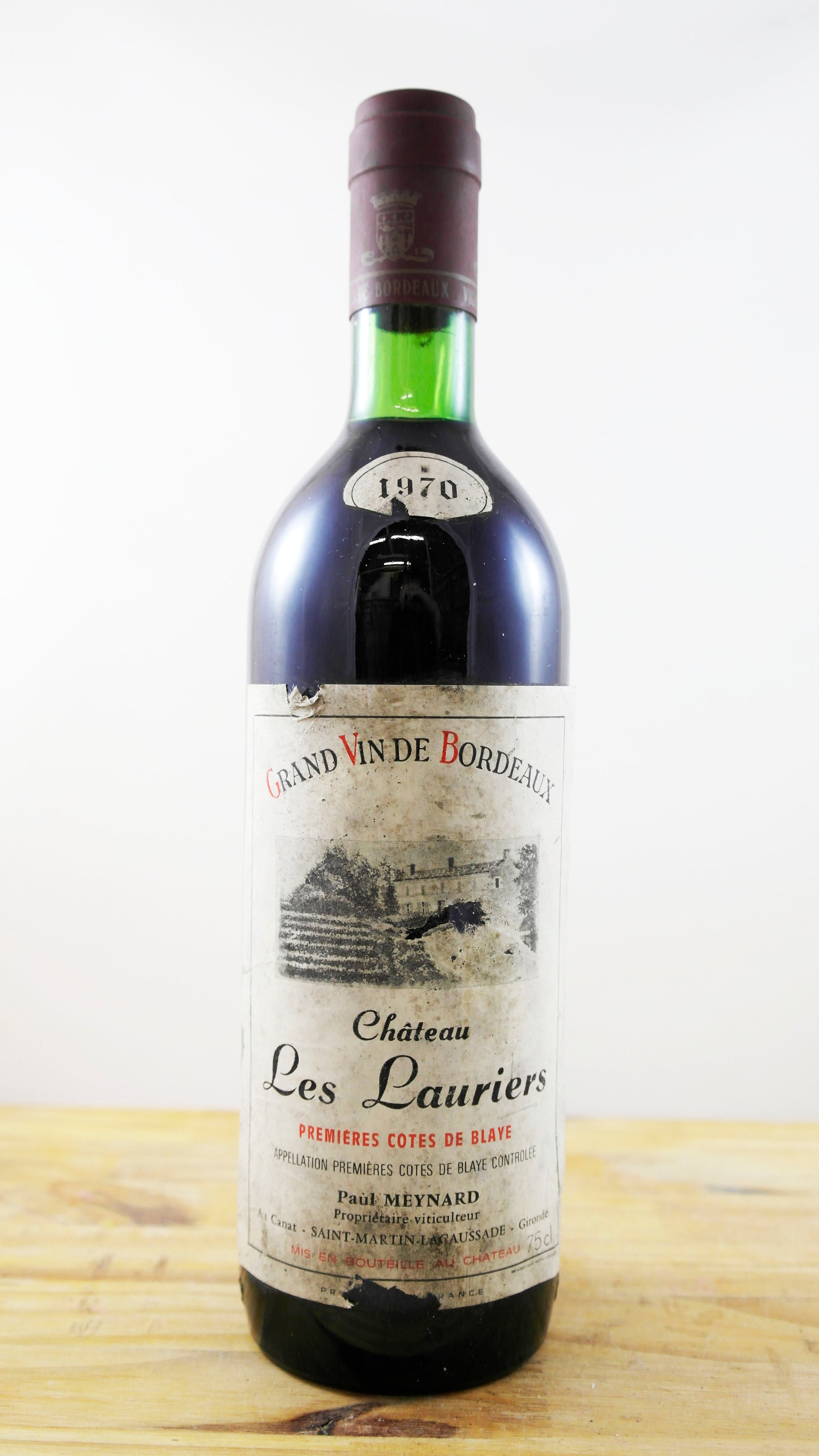 Vin Année 1970 Château Les Lauriers Meynard