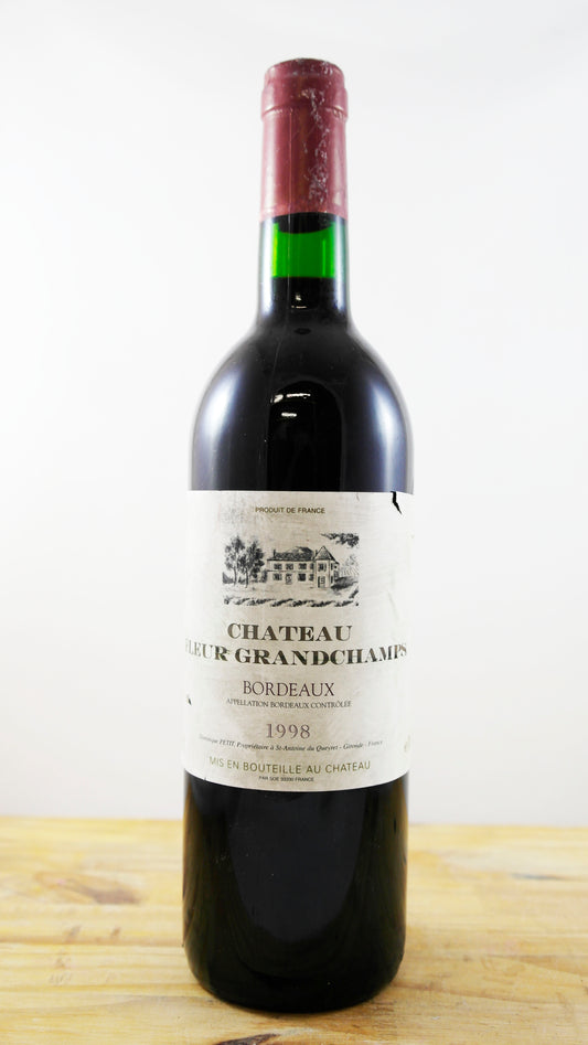 Vin Année 1998 Château Fleur Grandchamps