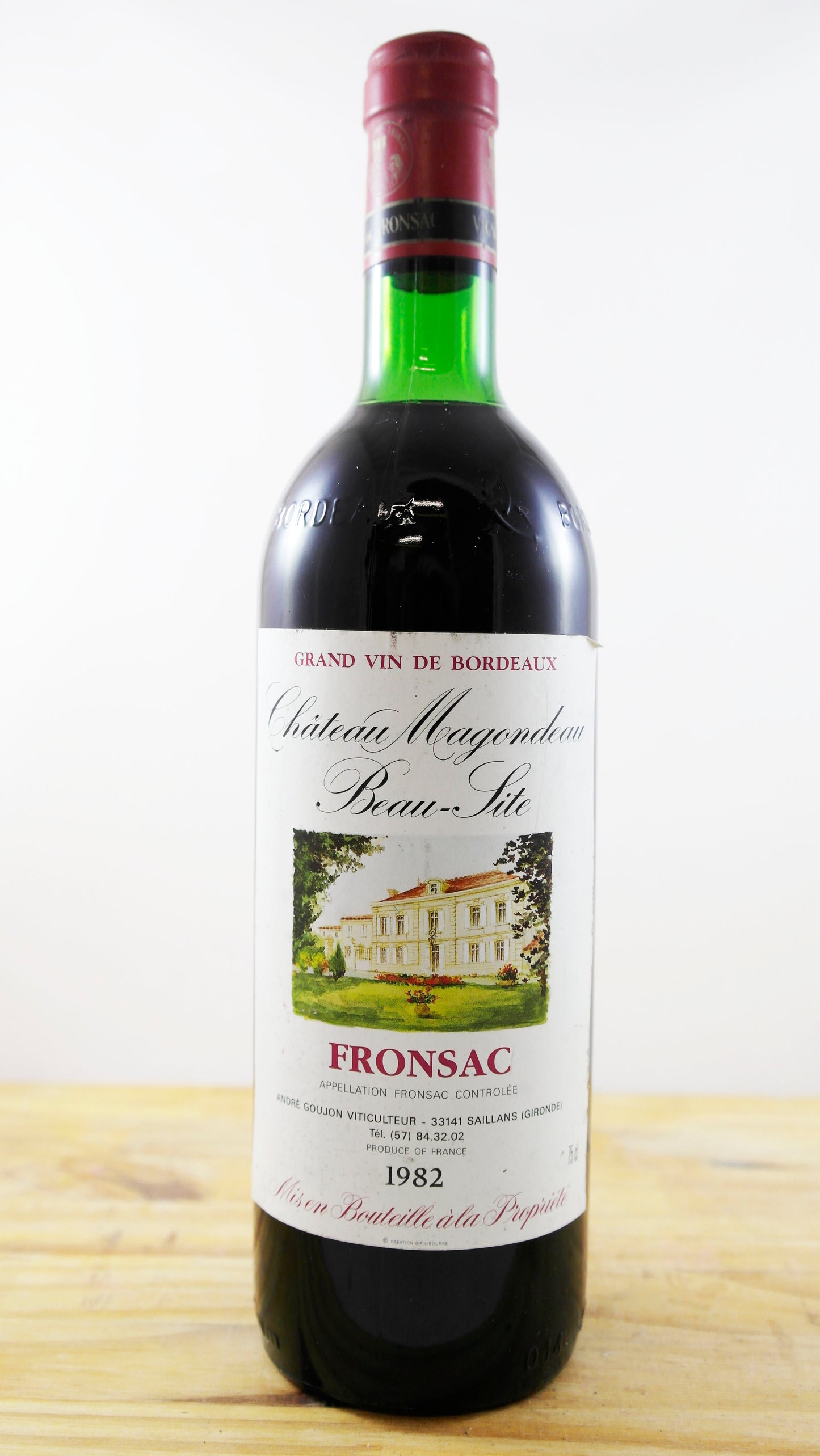 Vin Année 1982 Château Magondeau Beau-Site