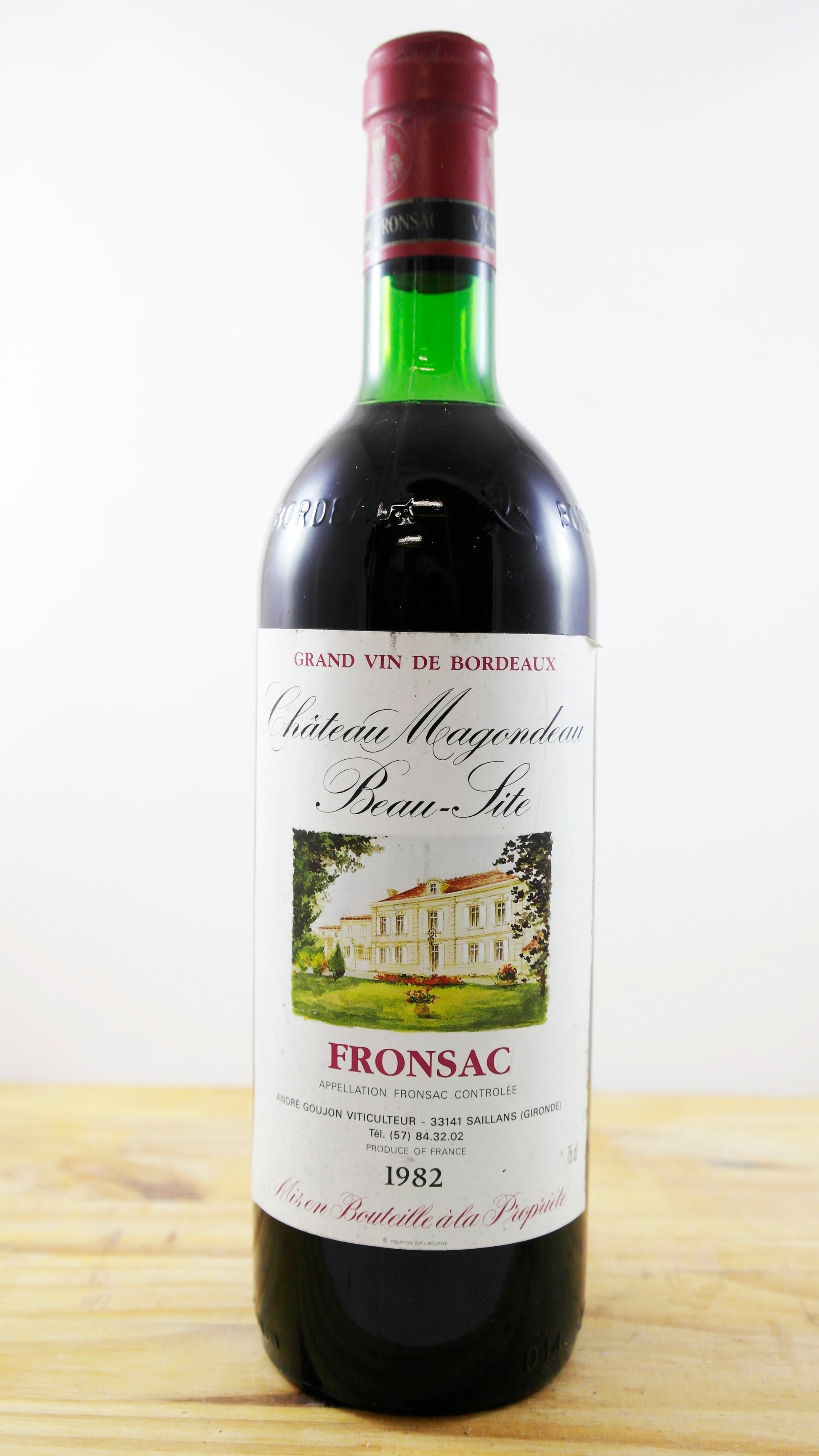 Vin Année 1982 Château Magondeau Beau-Site