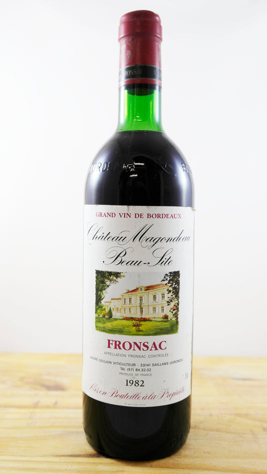 Vin Année 1982 Château Magondeau Beau-Site
