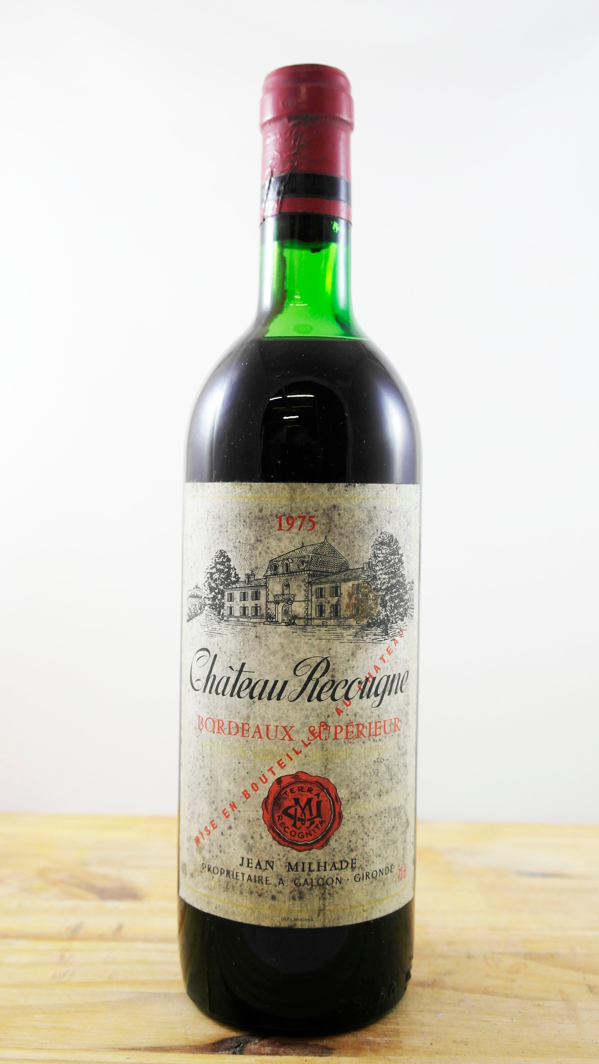 Vin Année 1975 Château Recougne Milhade