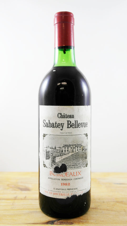 Vin Année 1982 Château Sabatey Bellevue