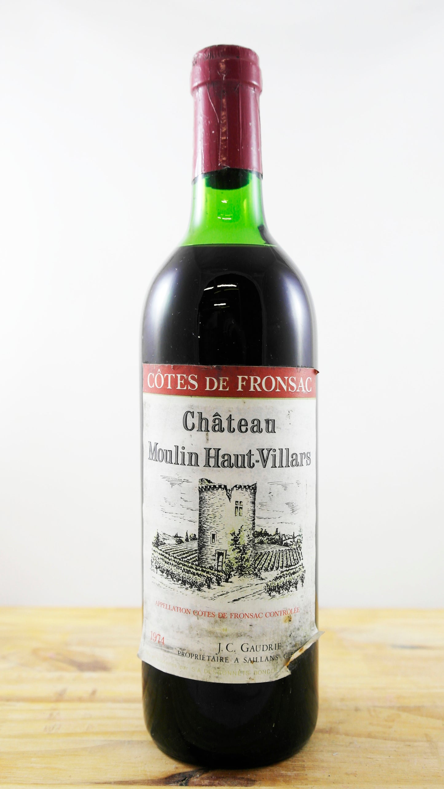 Vin Année 1974 Château Moulin Haut-Villars