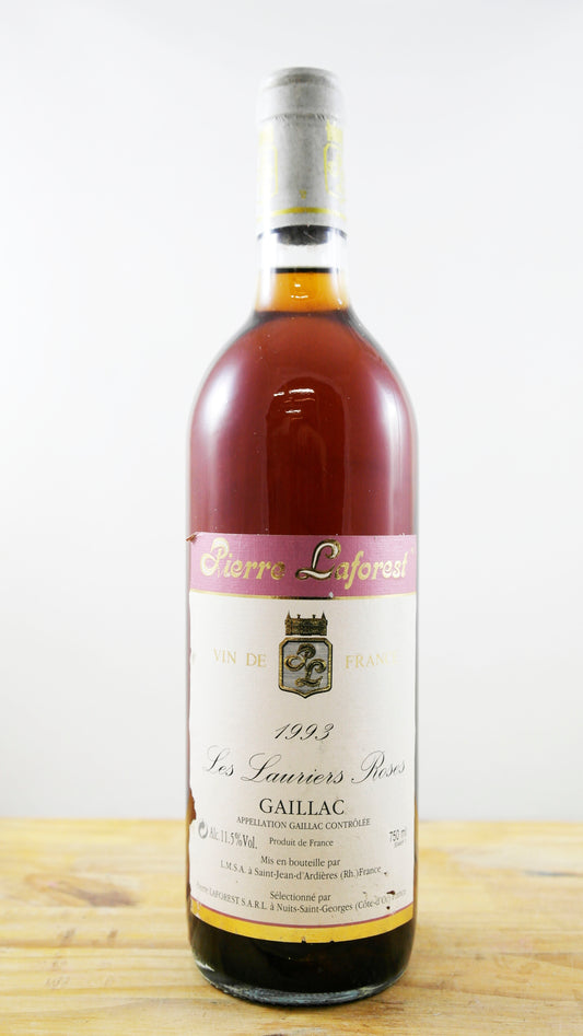 Vin Année 1993 Les Lauriers Roses Laforest