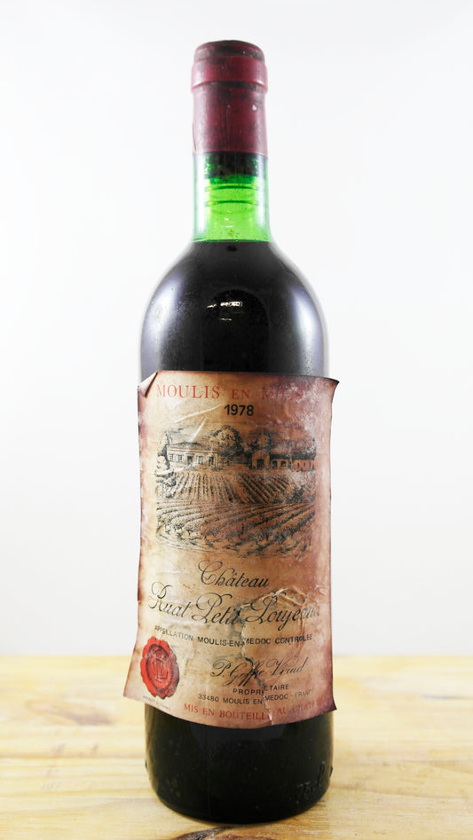 Vin Année 1978 Château Ruat Petit Poujeaux