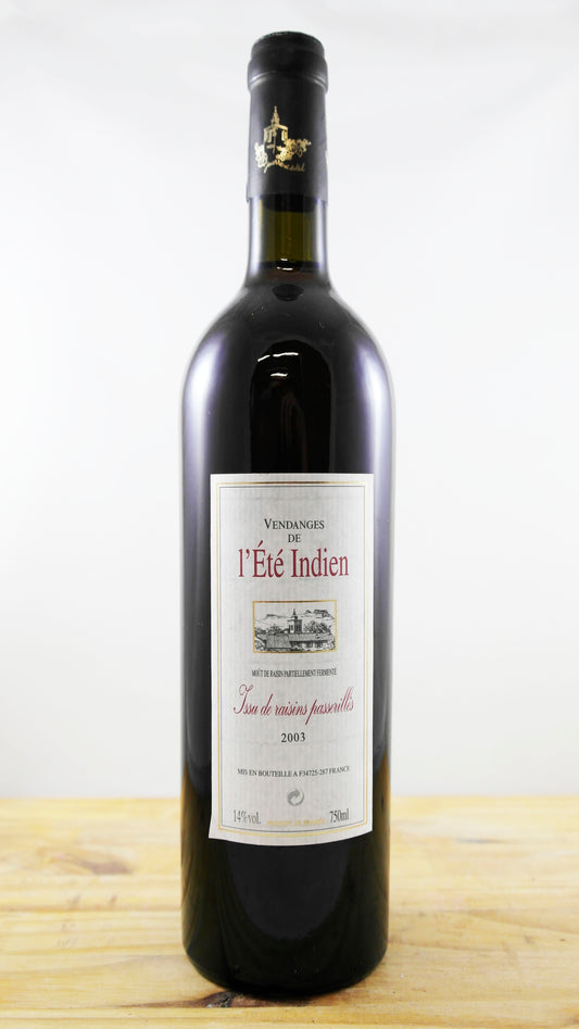 Vin Année 2003 Vendanges de l'Été Indien